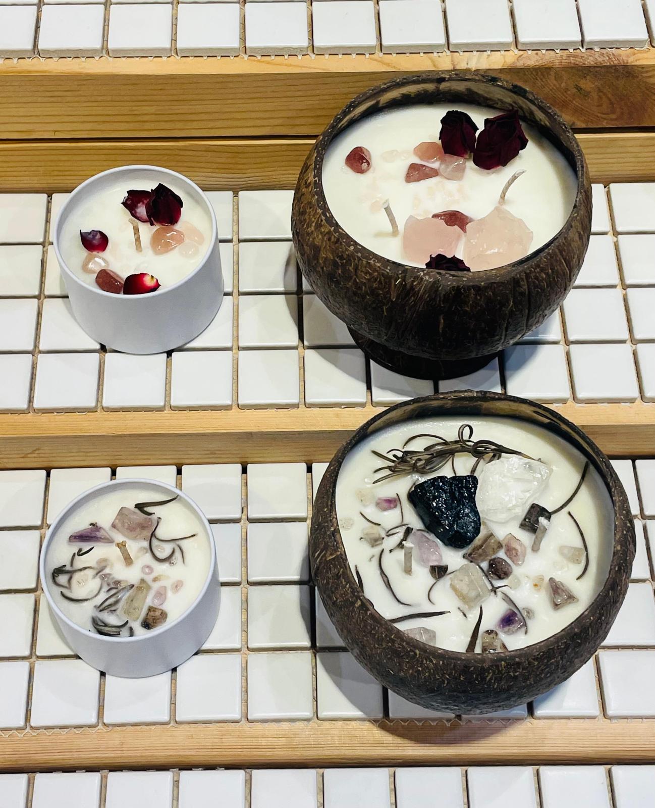 Chakra Soy candle - 森思思黑白超七大豆蠟燭